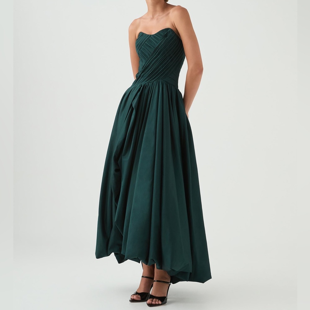 Aje Spatial Maxi Dress BONSAI GREEN
